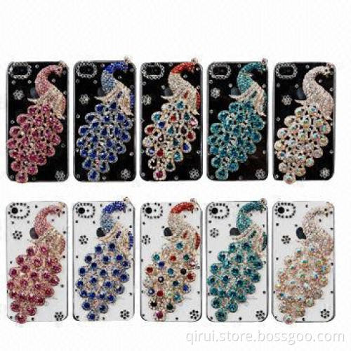 Colorful diamond color change back cover for iPhone 4S